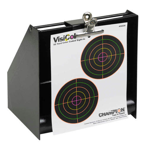 Champion Bullet Trap 10"x11" - For .22lr Rimfire Steel Black