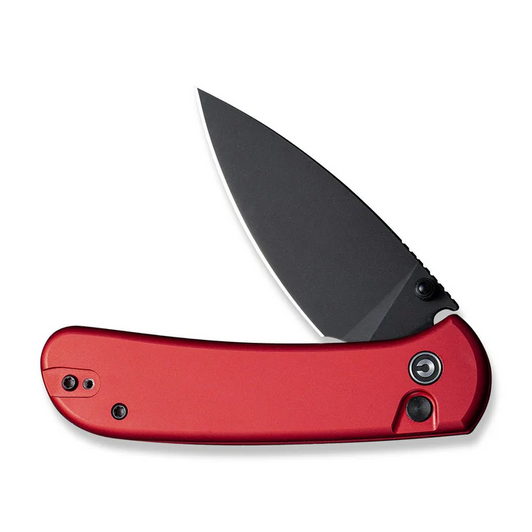 Civivi Knife Quibit 2.98" Red/ - Blk Stonewash Button Lock