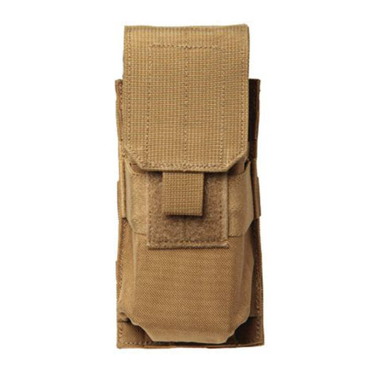 BLACKHAWK S.t.r.i.k.e. M4/m16 Single Mag Pouch (holds 2) - Molle, Coyote Tan 