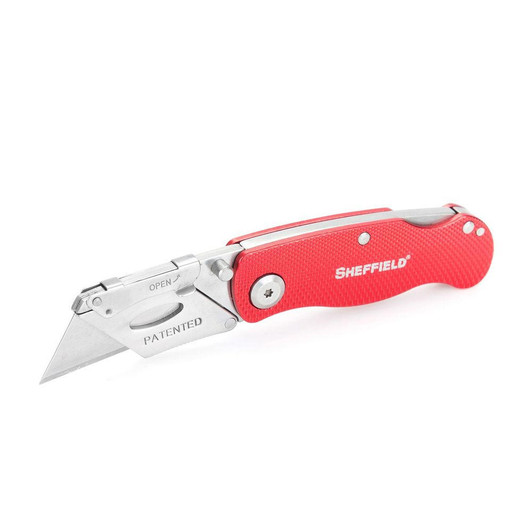 Sheffield Ultimate Lock Back Utility Knife - Red 