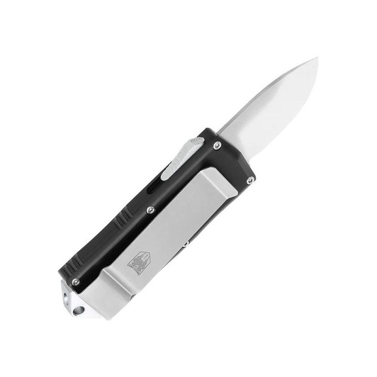 Cobratec Knives Otf Money Clip Knife - Black, Drop Point, Plain Edge, 1.75" Blade 