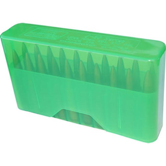 MTM Case-Gard Slip Top Rifle Ammo Box 20 Nosler-7.62x39 20 Round Green 