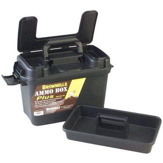 Brownells Ammo Box Plus Polymer Black 