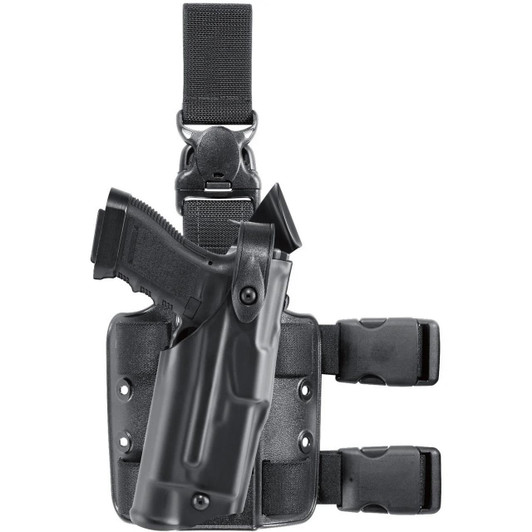 Safariland Model 6305 Als/sls Tactical Holster W/ Quick-release Leg Strap For Glock 37 Gens 1-4 W/ Light 