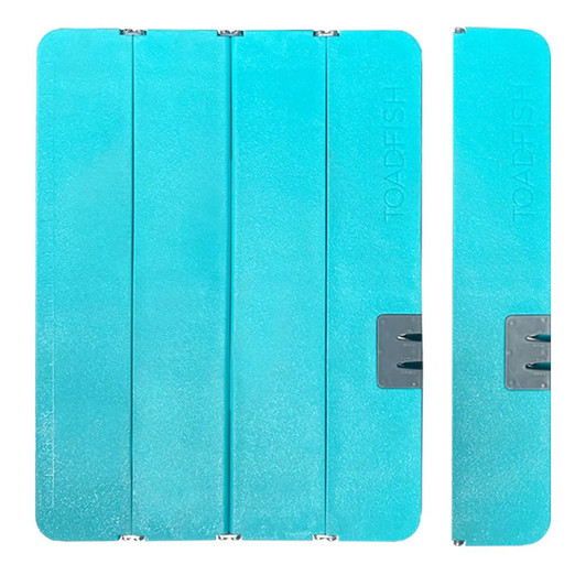  Toadfish Stowaway Folding Cutting Board w/Built-In Knife Sharpener - Teal 