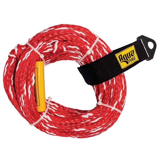  Aqua Leisure 2-Person Tow Rope - 2,375lbs Tensile - Non-Floating - Red 