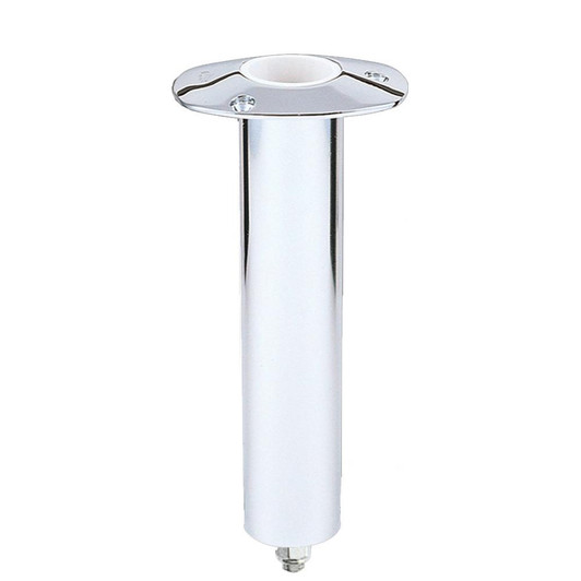Lee's Tackle Lee's 0° Stainless Steel Swivel Base Flush Mount Rod Holder 2.25" OD X 10.5" Tube 