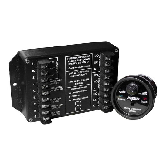  Fireboy-Xintex Engine Shutdown - 5 Circuit w/20A Relays - Round Display 