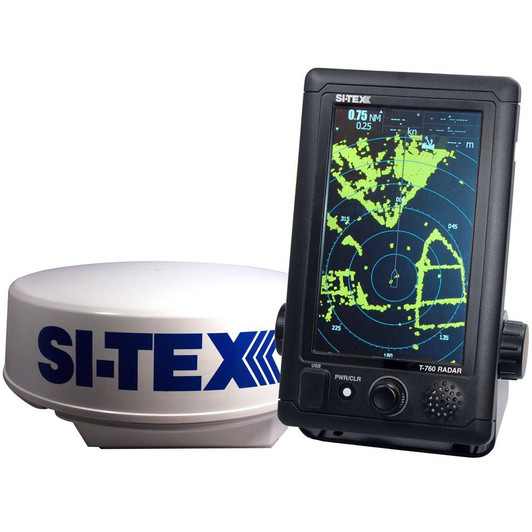  SI-TEX T-760 Compact Color Radar w/4kW 18" Dome - 7" Touchscreen 