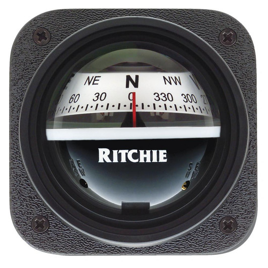  Ritchie V-537W Explorer Compass - Bulkhead Mount - White Dial 
