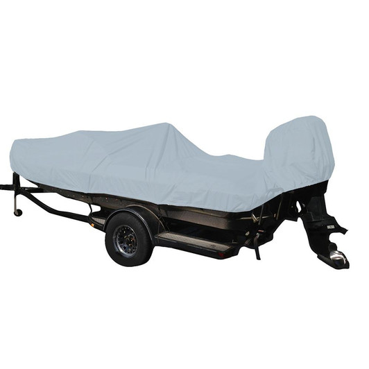 Carver by Covercraft Carver Performance Poly-Guard Styled-to-Fit Boat Cover f/19.5' Fish & Ski Style Boats w/Walk-Thru Windshield - Grey 