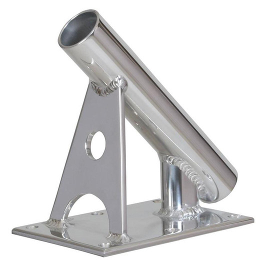 Lee's Tackle Lee's MX Pro Series Fixed Angle Center Rigger Holder - 45° - 1.5" ID - Bright Silver 
