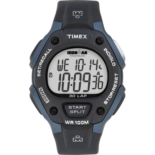  Timex IRONMAN® Classic 30 Full-Size 38mm Watch - Grey/Blue 