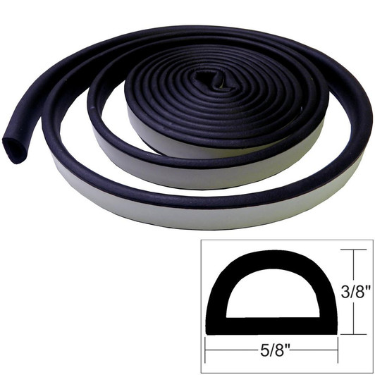 TACO Marine TACO Weather Seal - 10'L x ⅜"H x ⅝"W - Black 