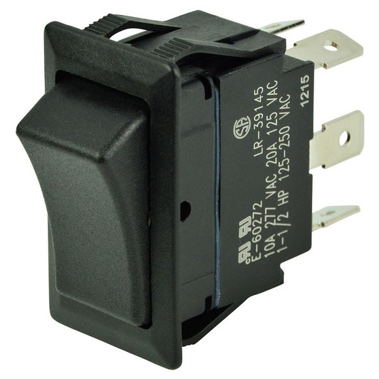 BEP Marine BEP DPDT Rocker Switch - 12V/24V - ON/OFF/ON 