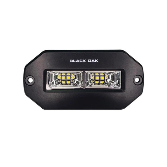 Black Oak LED Black Oak Pro Series 4" Flush Mount Spreader Light - Black Housing 