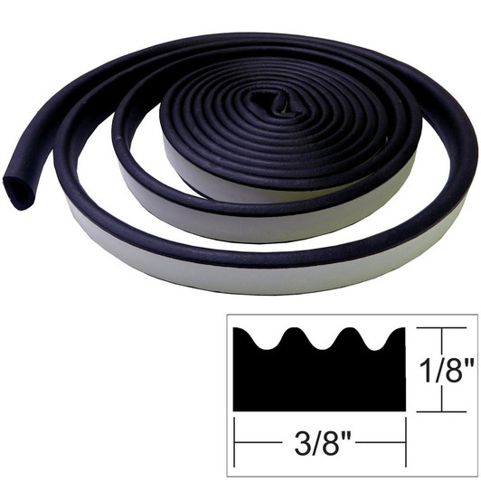 TACO Marine TACO Weather Seal - 10'L x ⅛"H x ⅜"W - Black 