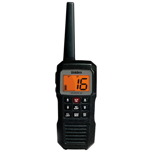  Uniden Atlantis 155 Handheld Two-Way VHF Floating Marine Radio 