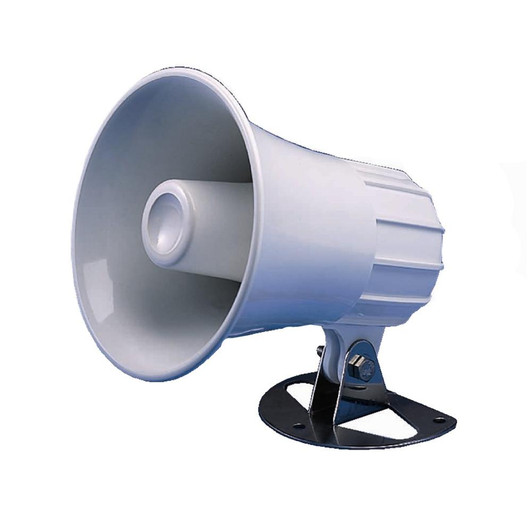  Standard Horizon 4.5" Round Hailer/PA Horn - White 