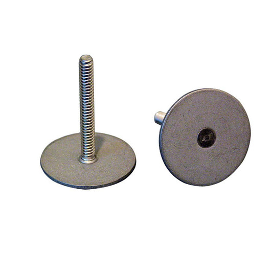 Weld Mount Stainless Steel Stud 1.25" Base 10 x 24 Threads 1.00" Tall - 15 Quantity Weld Mount Stainless Steel Stud 1.25" Base 10 x 24 Threads 1.00" Tall - 15 Quantity