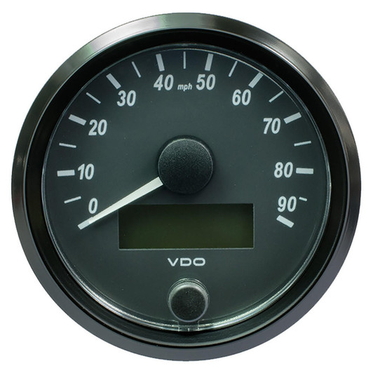  VDO SingleViu 80mm (3-1/8") Speedometer - 90MPH 