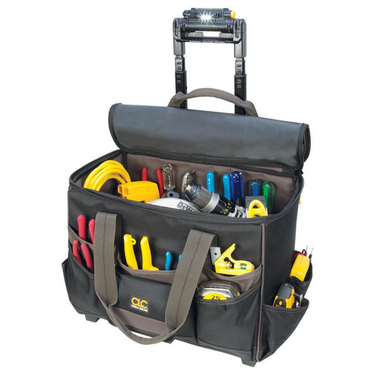 CLC Work Gear CLC L258 Tech Gear™ Lighted Handle Roller Bag - 17" 