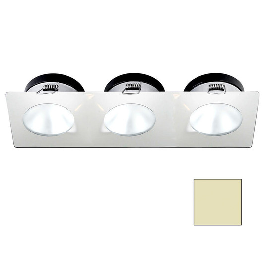 I2Systems Inc i2Systems Apeiron A1110Z - 4.5W Spring Mount Light - Triple Round - Warm White - White Finish 