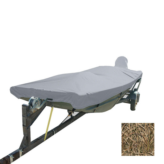 Carver by Covercraft Carver Performance Poly-Guard Styled-to-Fit Boat Cover f/12.5' Open Jon Boats - Shadow Grass 