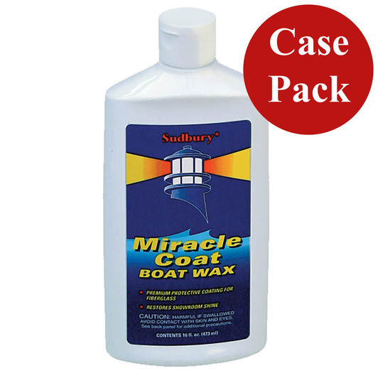  Sudbury Miracle Coat Boat Wax - 16oz Liquid - *Case of 6* 