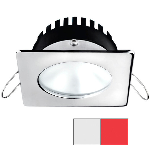 I2Systems Inc i2Systems Apeiron A506 6W Spring Mount Light - Square/Round - Cool White & Red - Polished Chrome Finish 