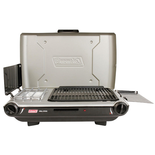  Coleman Deluxe Tabletop Propane 2-in-1 Grill/Stove - 2 Burner 
