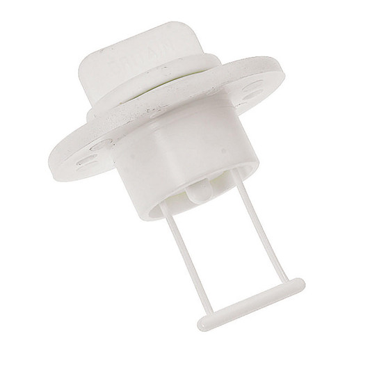  Barton Marine Drain Plug and Socket - White 15mm (19/32") Bore 