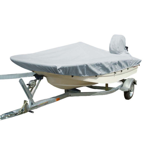 Carver by Covercraft Carver Sun-DURA® Styled-to-Fit Boat Cover f/15.5' Whaler Style Boats with Side Rails Only - Grey 