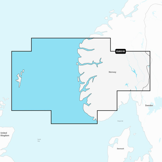  Garmin Navionics Vision+ NVEU051R - Norway, Lista to Sognefjord - Marine Chart 