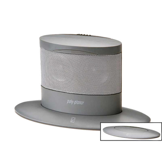  Poly-Planar MA-7020G 50 Watt Waterproof Pop-Up Spa Speaker - Gray 
