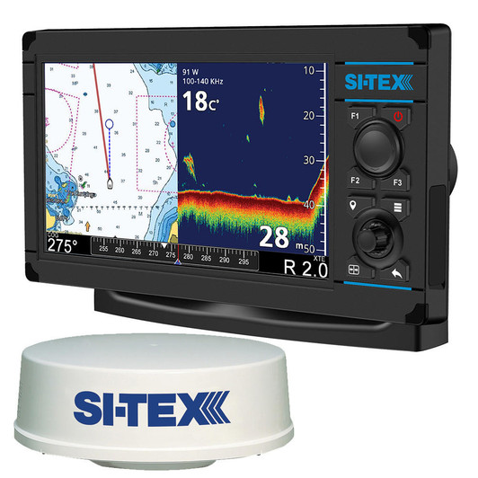  SI-TEX NavPro 900F w/MDS-12 WiFi 24" Hi-Res Digital RAdome Radar w/15M Cable 