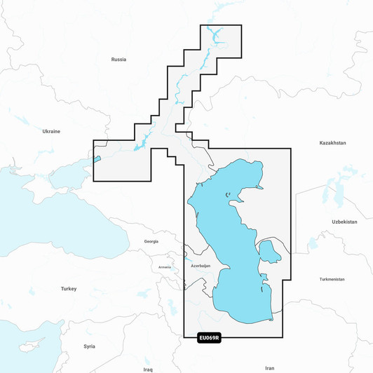 Garmin Navionics Vision+ NVEU069R - Caspian Sea & Lower Volga River - Marine Chart 