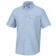Marolina DBA HUK Huk Tide Point Short Sleeve Button Up Shirt Ice Water S 