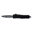 Templar Knife Small Black Rubber Knife 2-3/4" Dagger Blade Black 