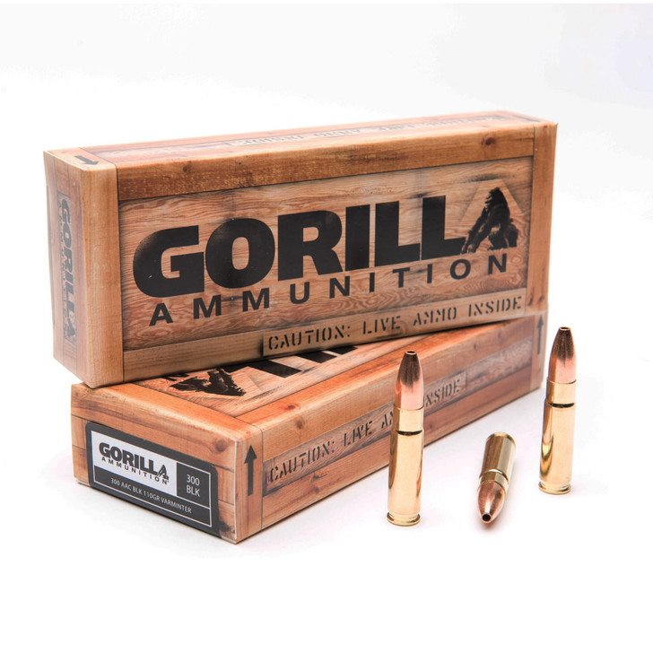 Gorilla Ammunition Company LLC Gorilla 300blk 110gr Vrmt Hp 20/200 