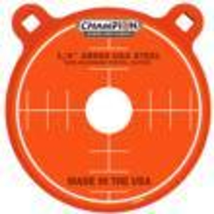  Champion AR500 Center Mass 8" Gong Steel Rifle Target 3/8" Orange 