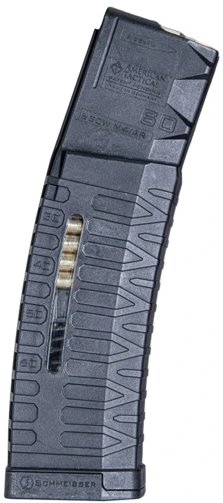 ATI SCHMEISSER S60 AR15 Magazine 5.56/.223 cal - Window G2 MLE - 60/rd