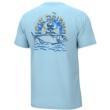 Marolina DBA HUK Huk Tuna Skull Short Sleeve Shirt Crystal Blue 2XL 
