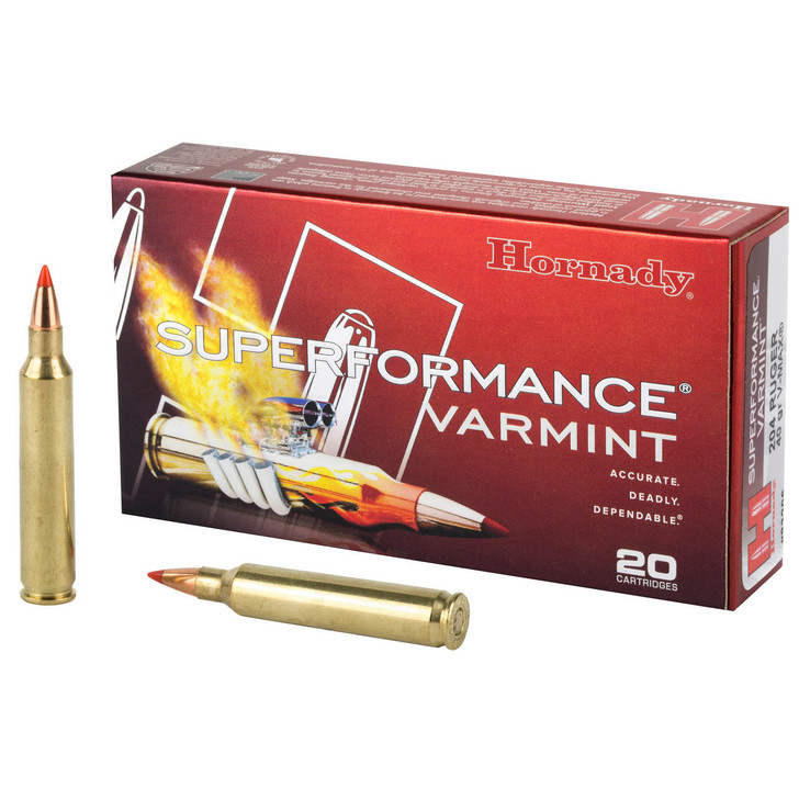 Hornady Hrndy Sf 204rug 40gr V-max 20/200 