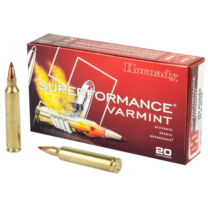 Hornady Hrndy 204rug 24gr Ntx 20/200 