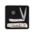 Remington Arms Co. Inc. Remington Pheasant Knife Tin Collector Gift Set 3 1/2" Blade White Bone 