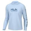 Marolina DBA HUK Huk Vented Pursuit Long Sleeve Hoodie Ice Water 2XL 