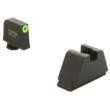 AmeriGlo Ameriglo 4XL Tritium Night Sight Set for Glock Green with Green Outline Front Black Back 
