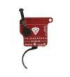  TriggerTech Rem Clone (NO BOLT STOP) Black Diamond Curved Trigger Single Stage Adjustable Black/Red 
