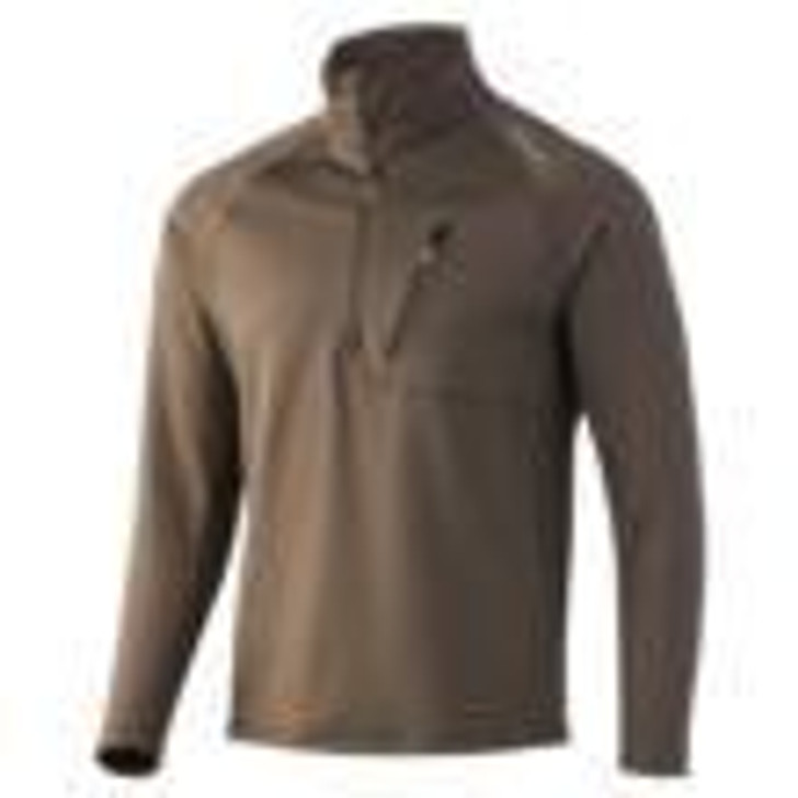  Nomad Utility Camo 1/2 Zip Long Sleeve Shirt Mud L 